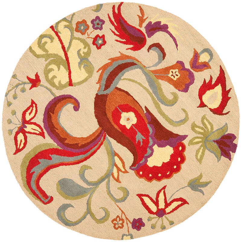 Safavieh Blossom Blm680A Beige / Multi Rugs.