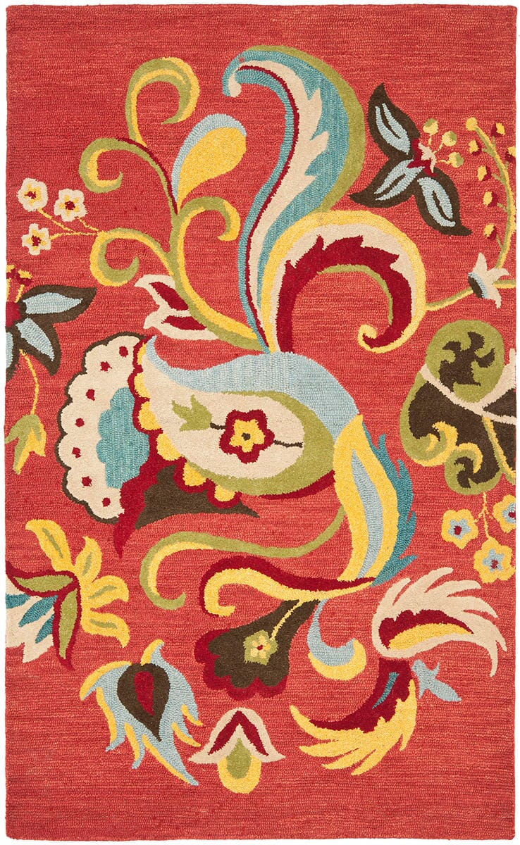 Safavieh Blossom Blm680B Rust / Multi Rugs.