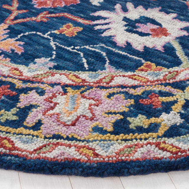 Safavieh Blossom Blm686M Blue/Red Rug.
