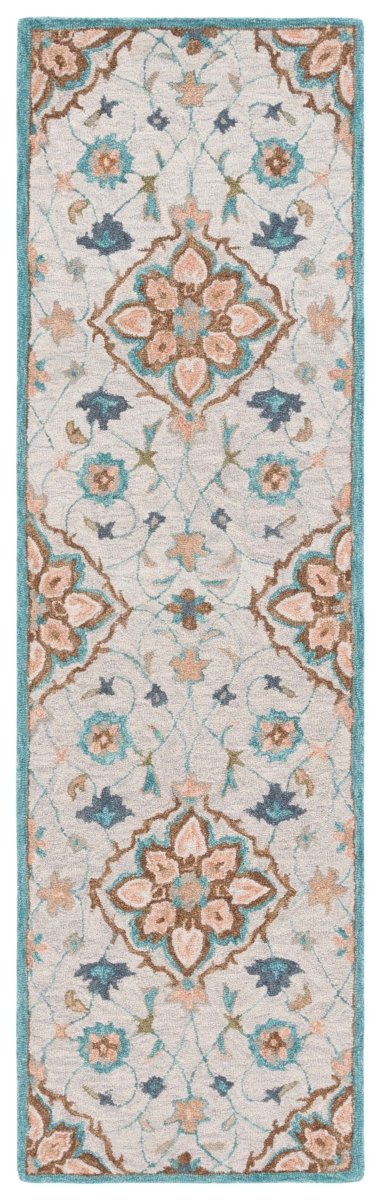 Safavieh Blossom Blm689B Beige/Blue Rug.