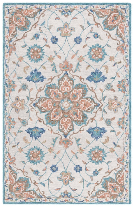 Safavieh Blossom Blm689B Beige/Blue Rug.