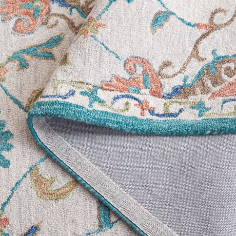 Safavieh Blossom Blm689B Beige/Blue Rug.