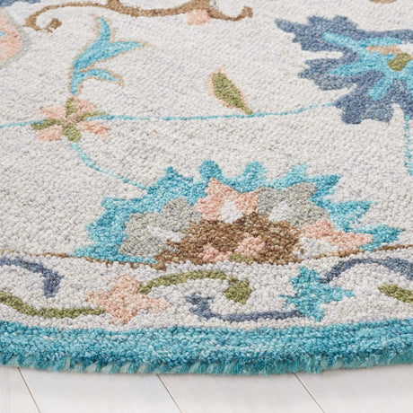 Safavieh Blossom Blm689B Beige/Blue Rug.