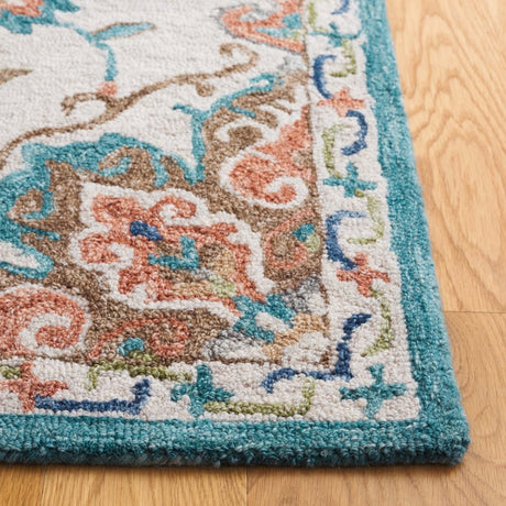 Safavieh Blossom Blm689B Beige/Blue Rug.