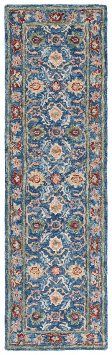 Safavieh Blossom Blm691M Blue/Green Rug.