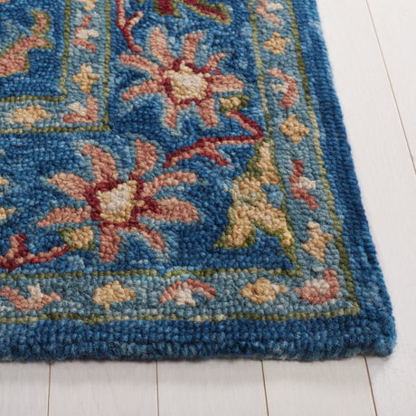 Safavieh Blossom Blm691M Blue/Green Rug.