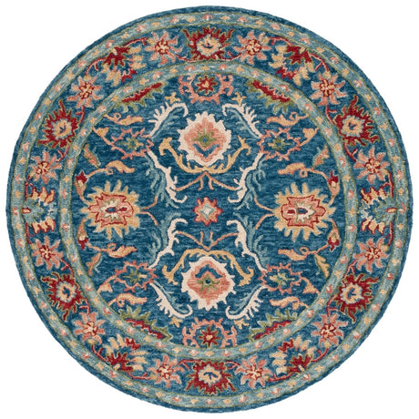 Safavieh Blossom Blm691M Blue/Green Rug.