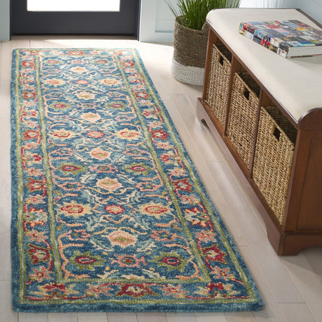 Safavieh Blossom Blm691M Blue/Green Rug.