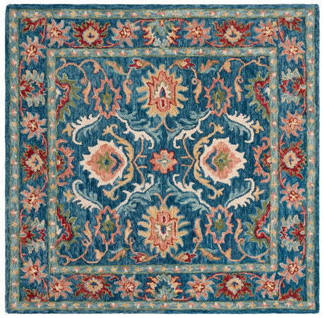 Safavieh Blossom Blm691M Blue/Green Rug.