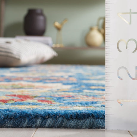 Safavieh Blossom Blm691M Blue/Green Rug.