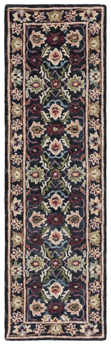 Safavieh Blossom Blm691Z Black/Ivory Rug.