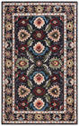 Safavieh Blossom Blm691Z Black/Ivory Rug.