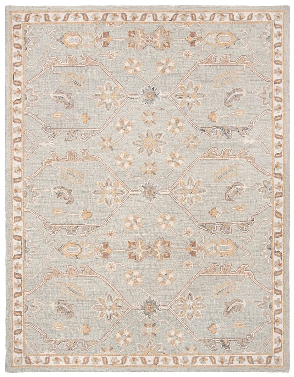 Safavieh Blossom Blm701M Slate / Beige Rugs - Safavieh - blm701m - 6r