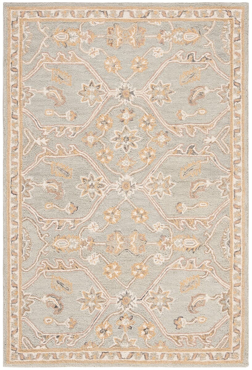Safavieh Blossom Blm701M Slate / Beige Rugs - Safavieh - blm701m - 6r