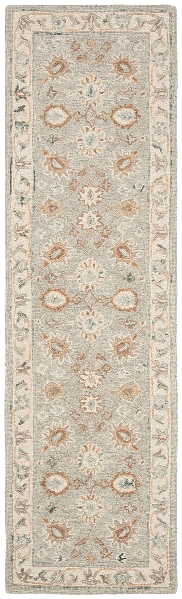 Safavieh Blossom Blm702M Aqua / Ivory Rugs.