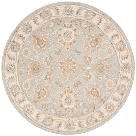 Safavieh Blossom Blm702M Aqua / Ivory Rugs.