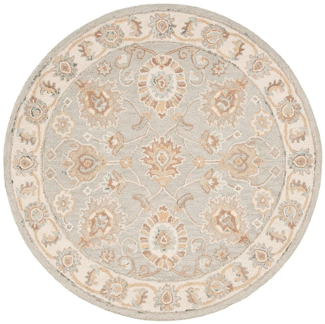 Safavieh Blossom Blm702M Aqua / Ivory Rugs.