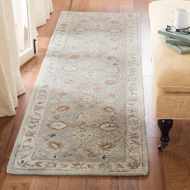 Safavieh Blossom Blm702M Aqua / Ivory Rugs.