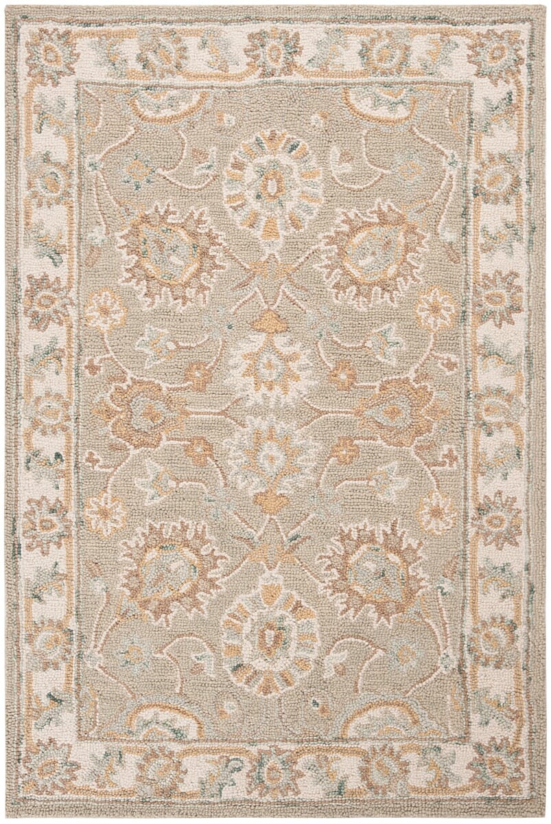 Safavieh Blossom Blm702W Sage / Ivory Rugs.