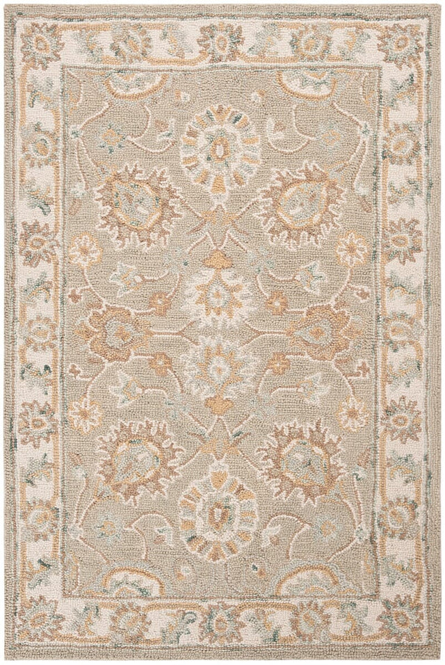 Safavieh Blossom Blm702W Sage / Ivory Rugs.