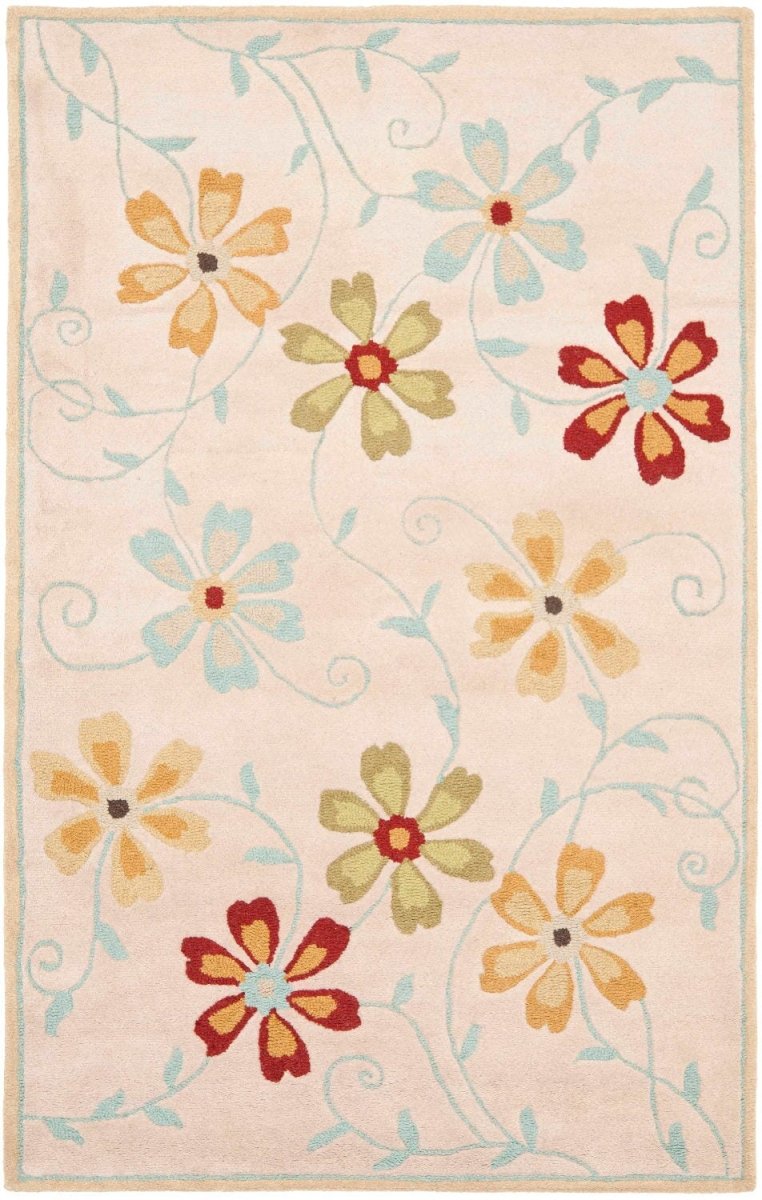 Safavieh Blossom Blm784C Beige / Multi Rugs.