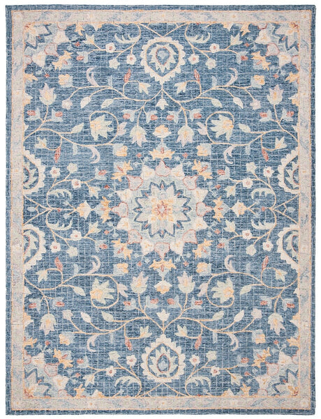 Safavieh Blossom Blm813N Navy / Multi Rugs.
