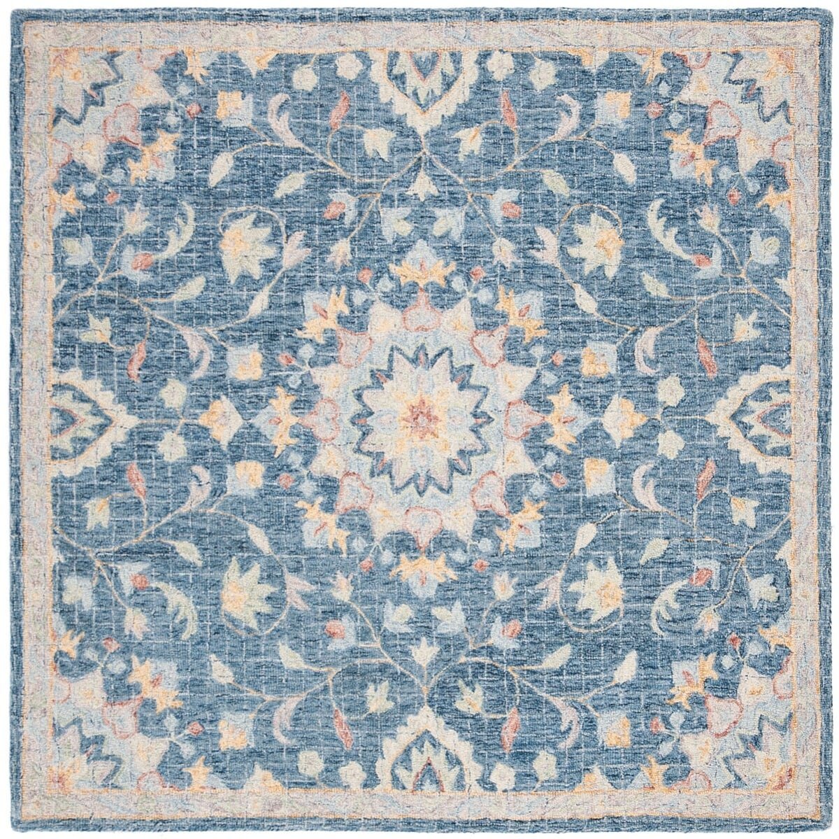 Safavieh Blossom Blm813N Navy / Multi Rugs.