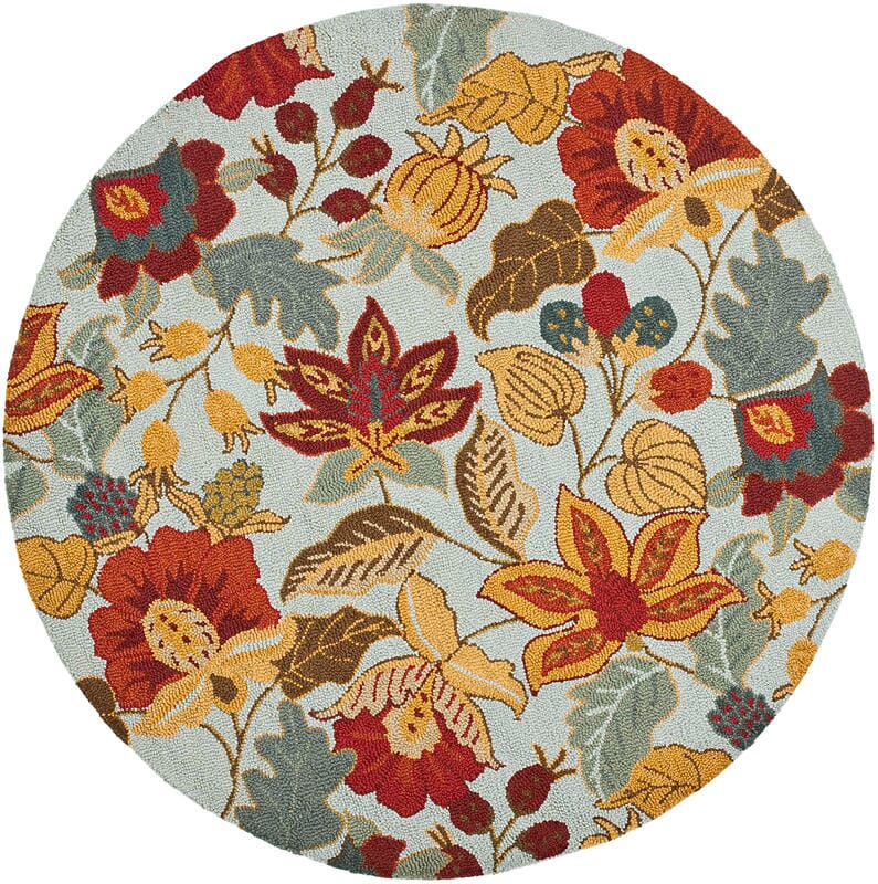 Safavieh Blossom Blm863A Blue / Multi Rugs.