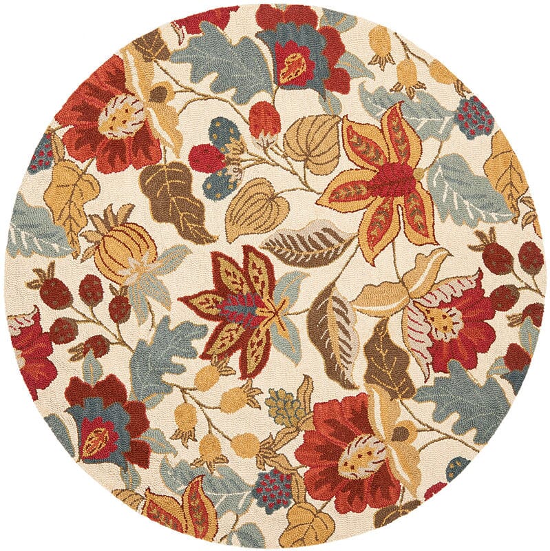Safavieh Blossom Blm863B Ivory / Multi Rugs.