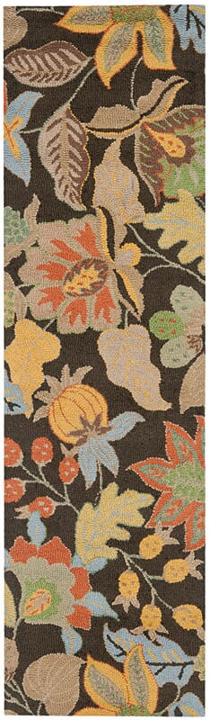 Safavieh Blossom Blm863C Black / Multi Rugs.