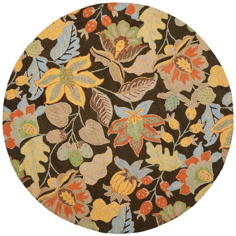 Safavieh Blossom Blm863C Black / Multi Rugs.