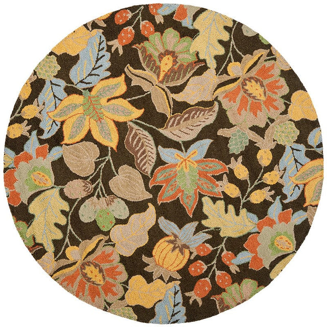 Safavieh Blossom Blm863C Black / Multi Rugs.