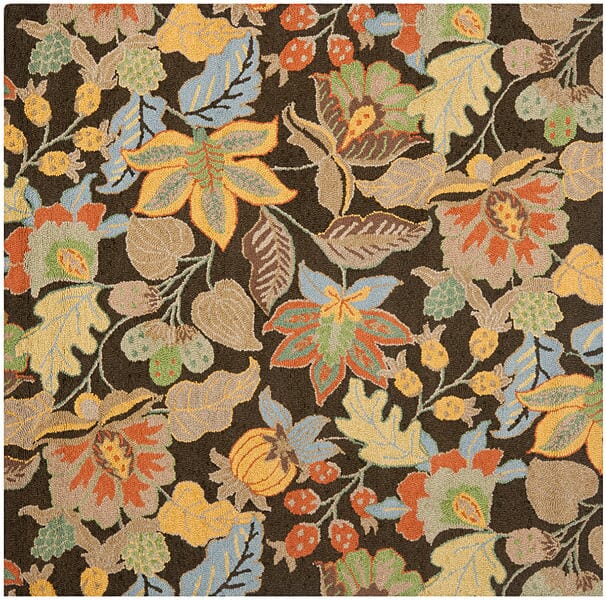 Safavieh Blossom Blm863C Black / Multi Rugs.