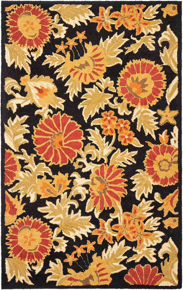 Safavieh Blossom Blm912A Black / Multi Rugs.