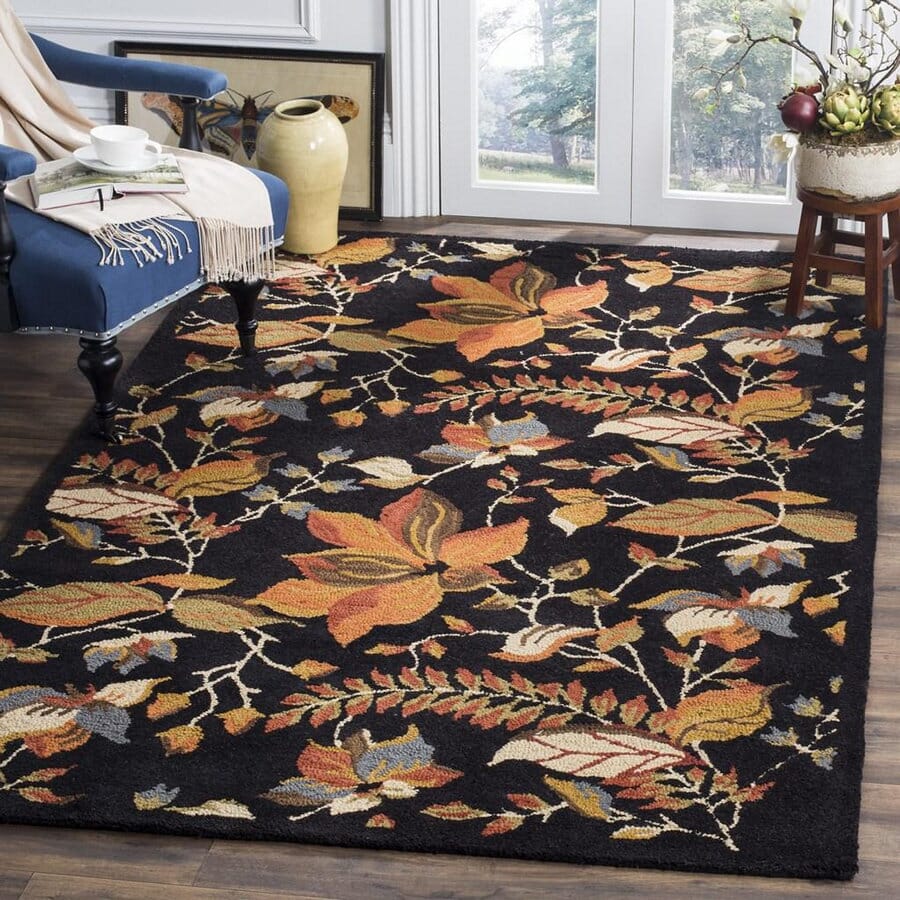 Safavieh Blossom blm913b Black / Multi Rugs.