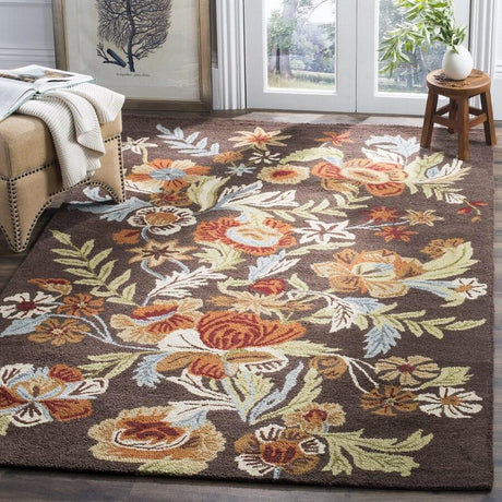 Safavieh Blossom Blm915A Brown / Multi Rugs.