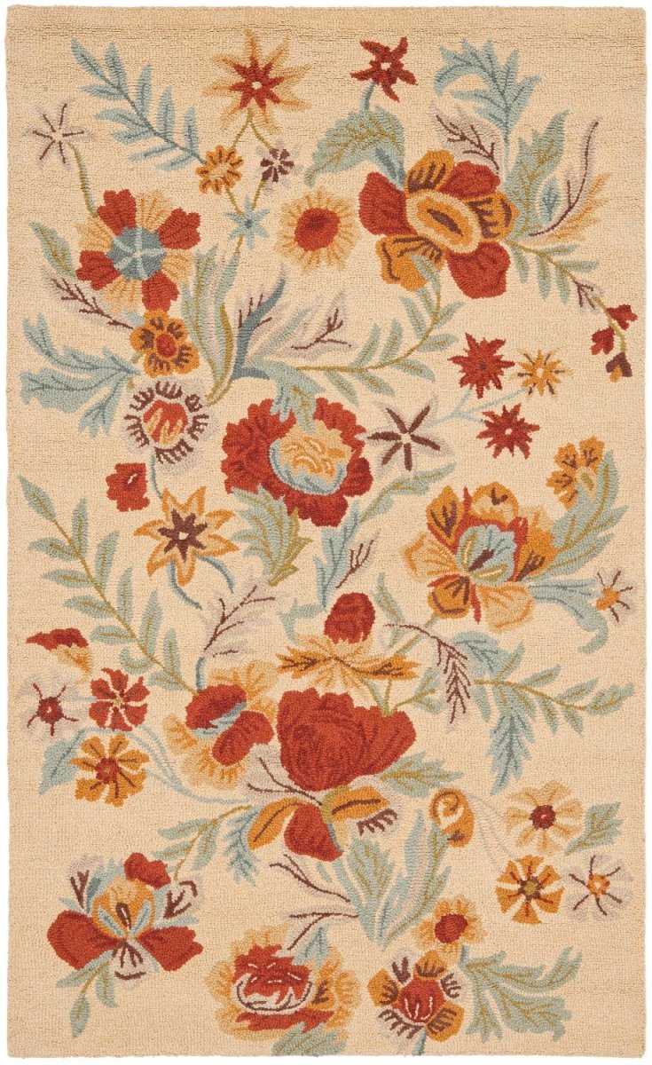 Safavieh Blossom Blm915B Beige / Multi Rugs.