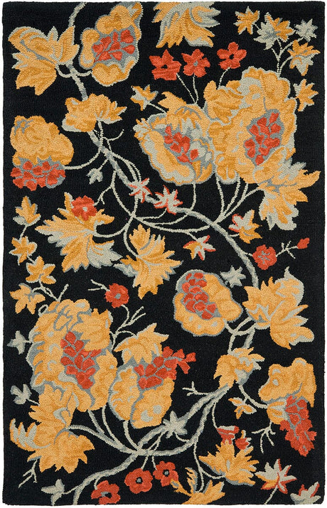 Safavieh Blossom Blm918A Black / Multi Rugs.