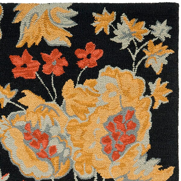Safavieh Blossom Blm918A Black / Multi Rugs.