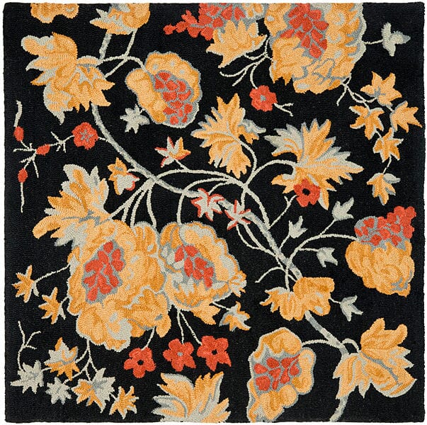 Safavieh Blossom Blm918A Black / Multi Rugs.