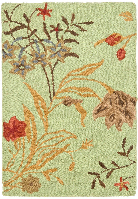 Safavieh Blossom Blm919A Light Green / Multi Rugs.