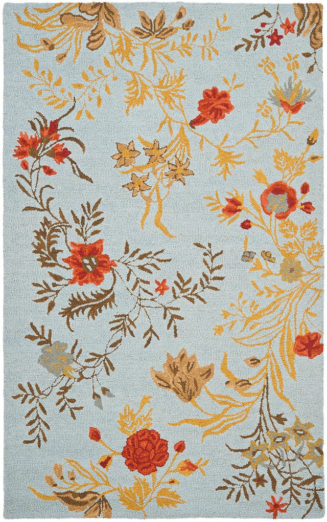 Safavieh Blossom Blm919B Blue / Multi Rugs.