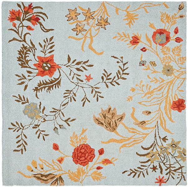 Safavieh Blossom Blm919B Blue / Multi Rugs.