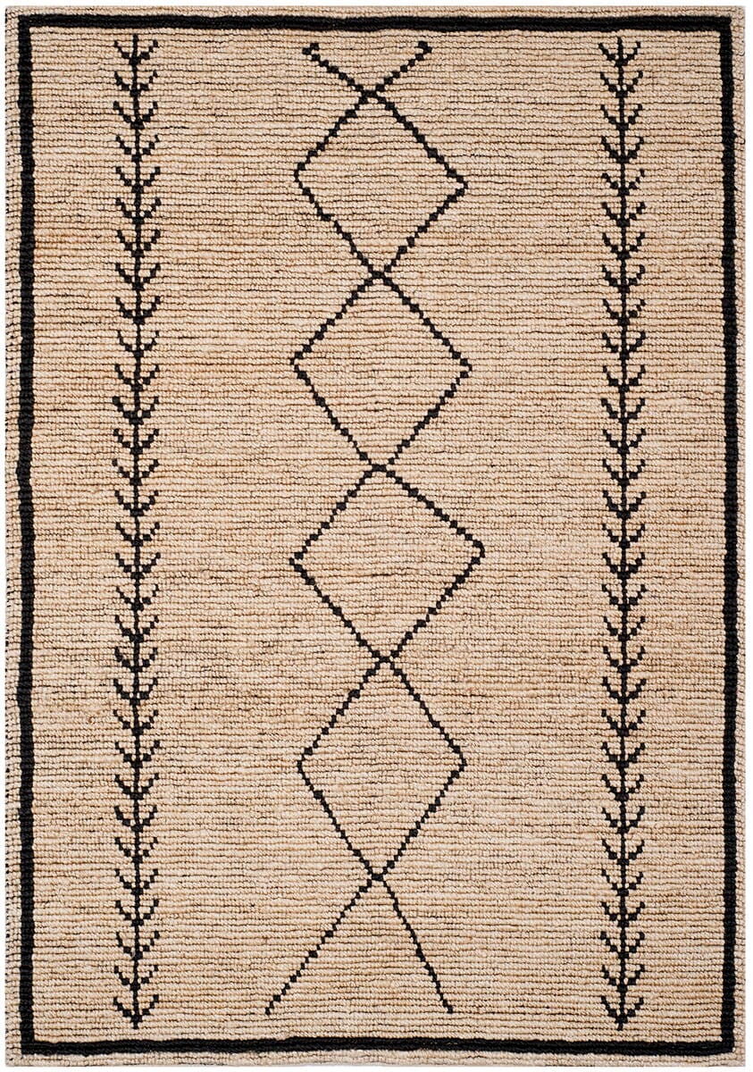 Safavieh Bohemian Boh701A Ivory / Black Rugs.
