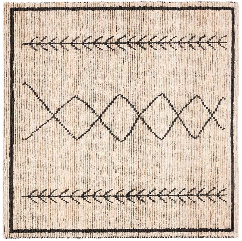 Safavieh Bohemian Boh701A Ivory / Black Rugs.