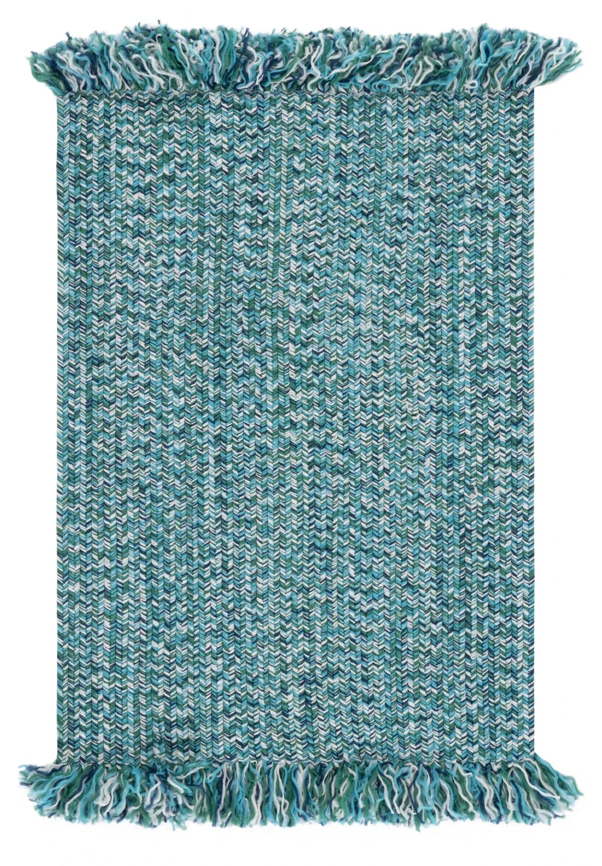 Safavieh Braided 300 2'-0" x 3'-0" Rug in Turquoise