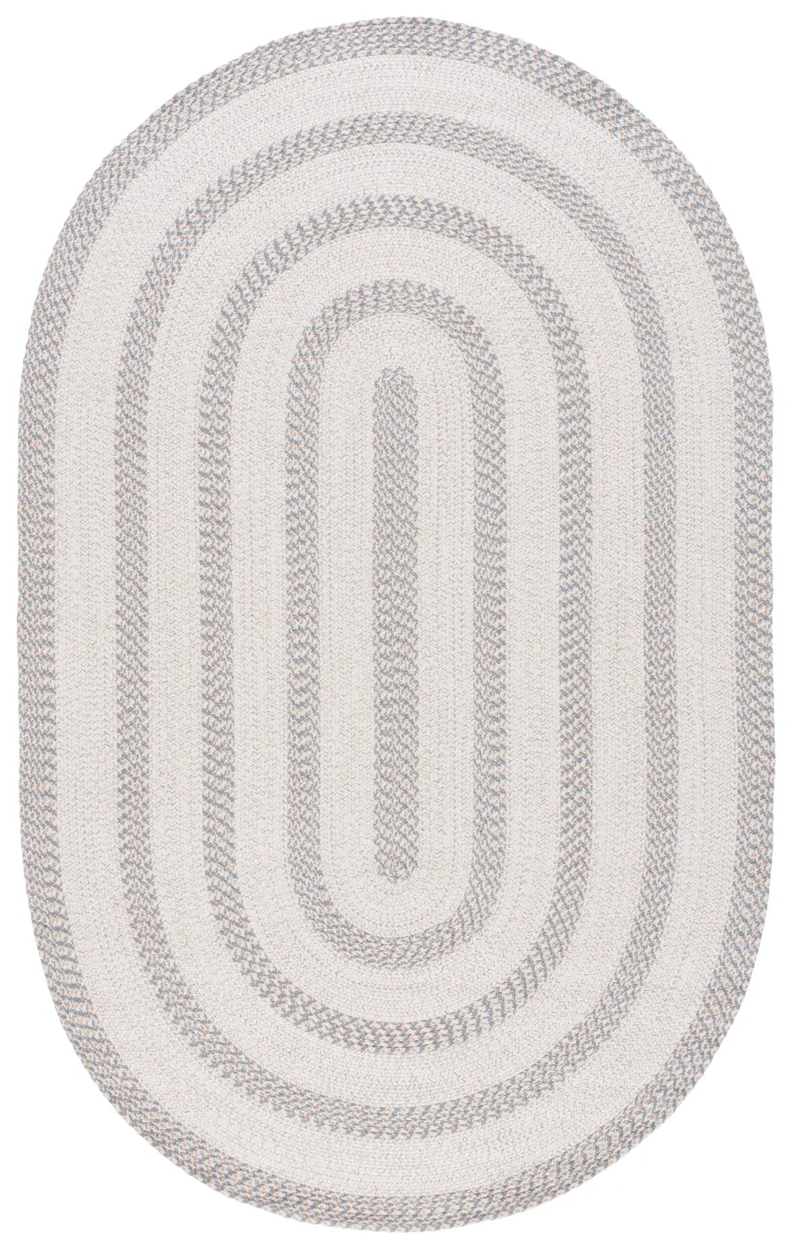 Safavieh Braided 800 5'-0" x 8'-0" Rug in Ivory / Grey