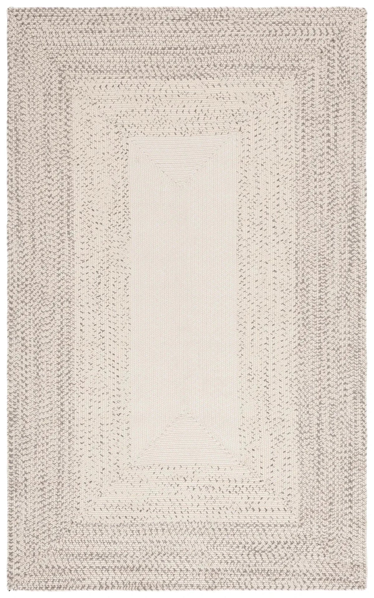 Safavieh Braided 4'-0" x 6'-0" Rug in Ivory / Grey