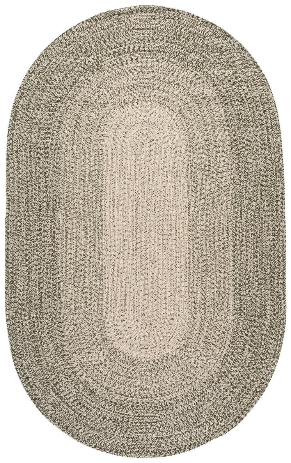 Safavieh Braided 5'-0" x 8'-0" Rug in Beige / Green