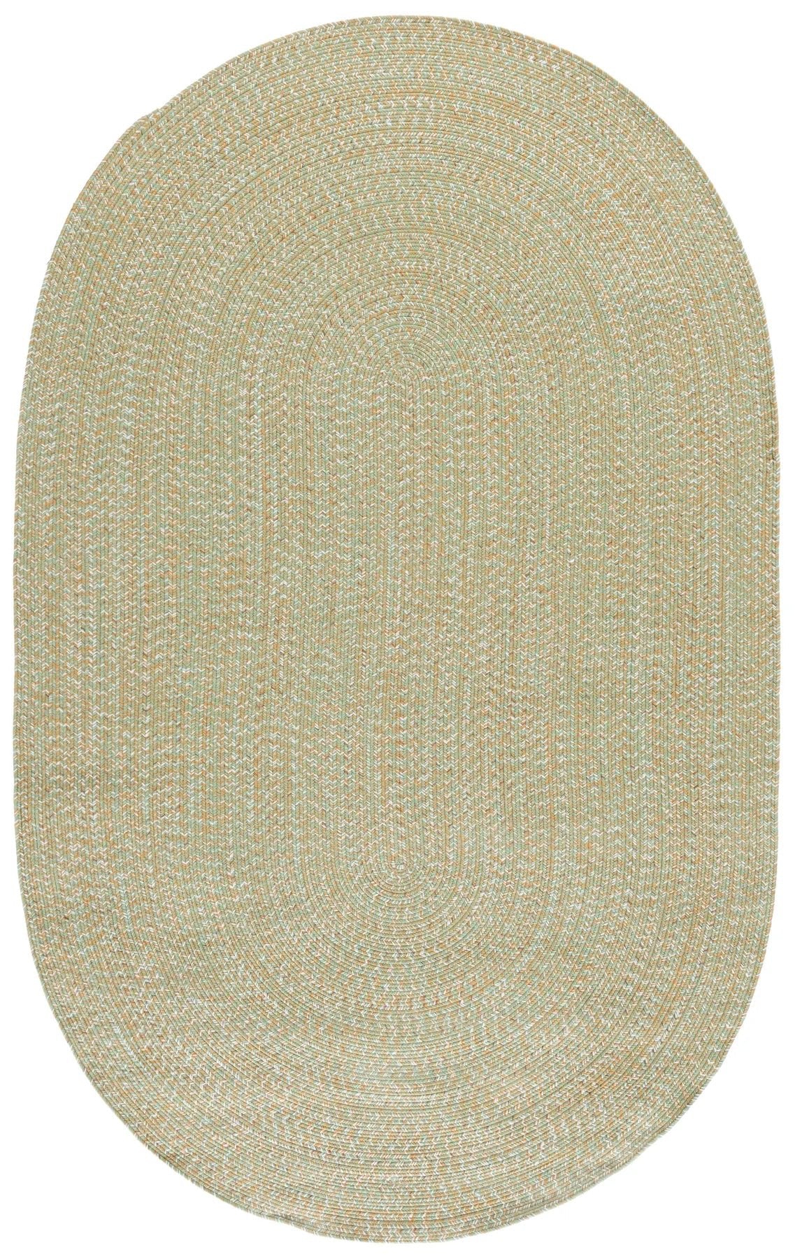 Safavieh Braided 5'-0" x 8'-0" Rug in Light Green / Sage
